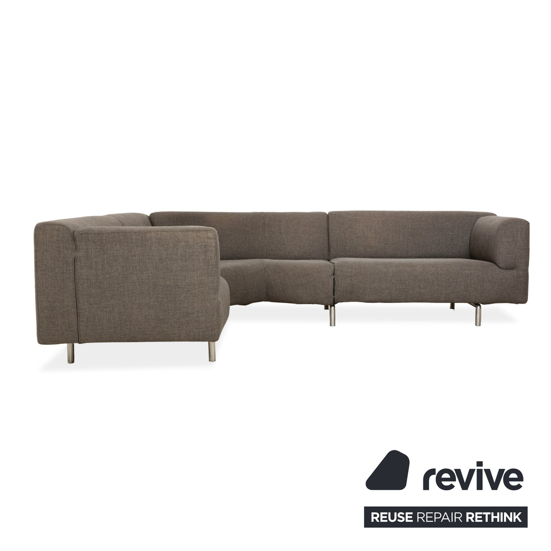 Cassina Met 250 Canapé d'angle en tissu Gris Canapé