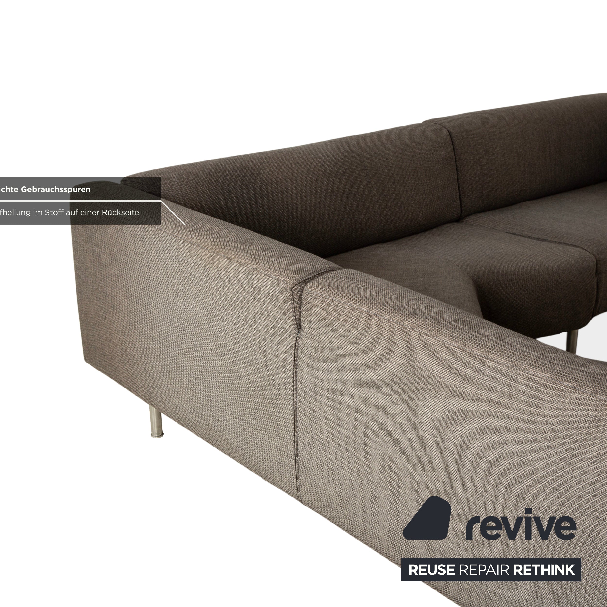 Cassina Met 250 Stoff Ecksofa Grau Sofa Couch