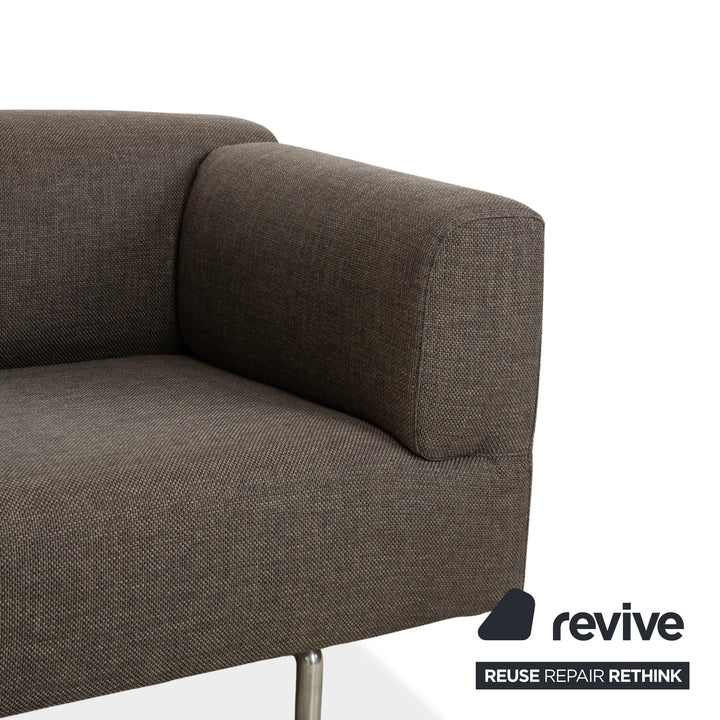 Cassina Met 250 Canapé d'angle en tissu Gris Canapé