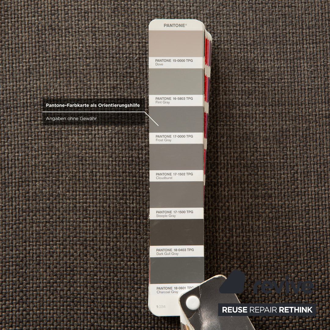 Cassina Met 250 Canapé d'angle en tissu Gris Canapé