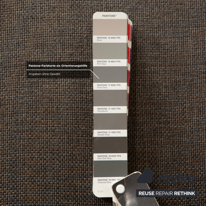 Cassina Met 250 Canapé d'angle en tissu Gris Canapé