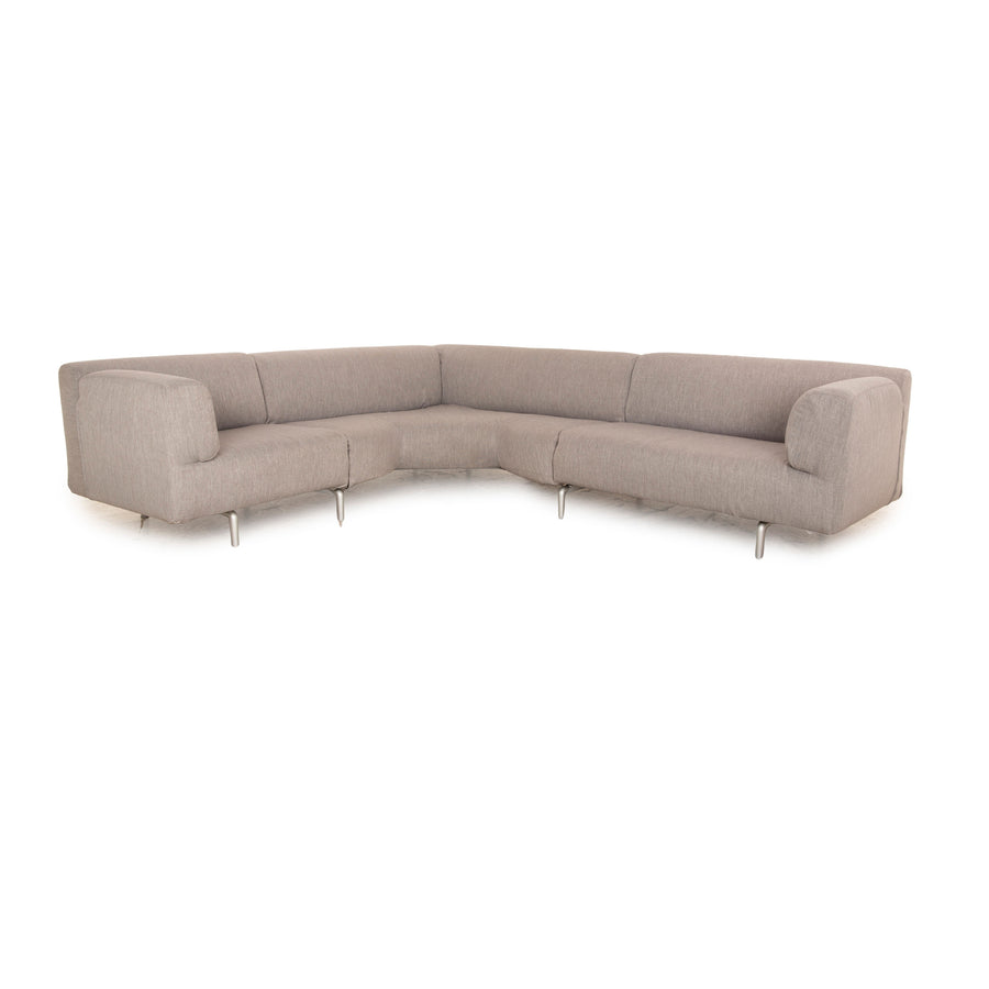 Cassina Met 250 Canapé d'angle en tissu Gris Canapé