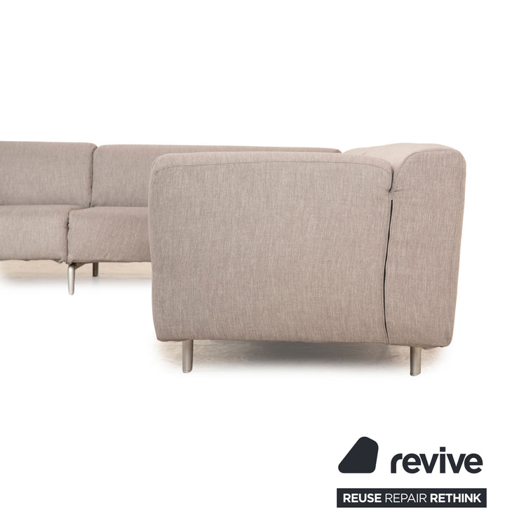 Cassina Met 250 Canapé d'angle en tissu Gris Canapé