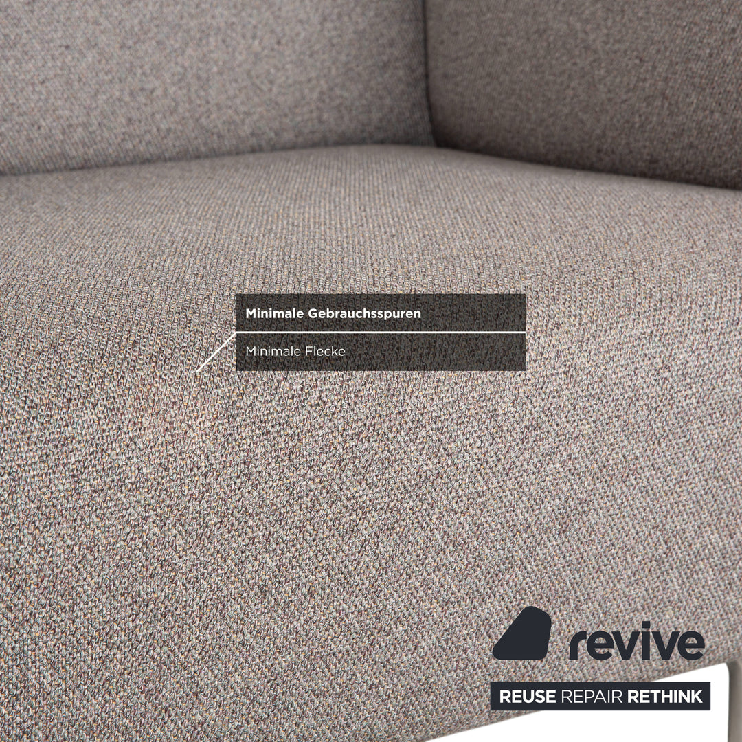 Canapé deux places Cassina Met 250 en tissu gris beige