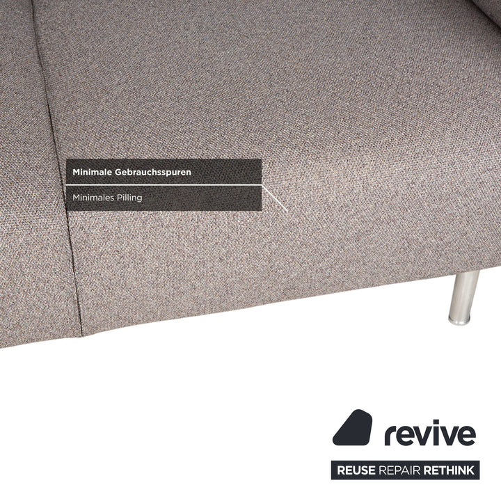 Canapé deux places Cassina Met 250 en tissu gris beige