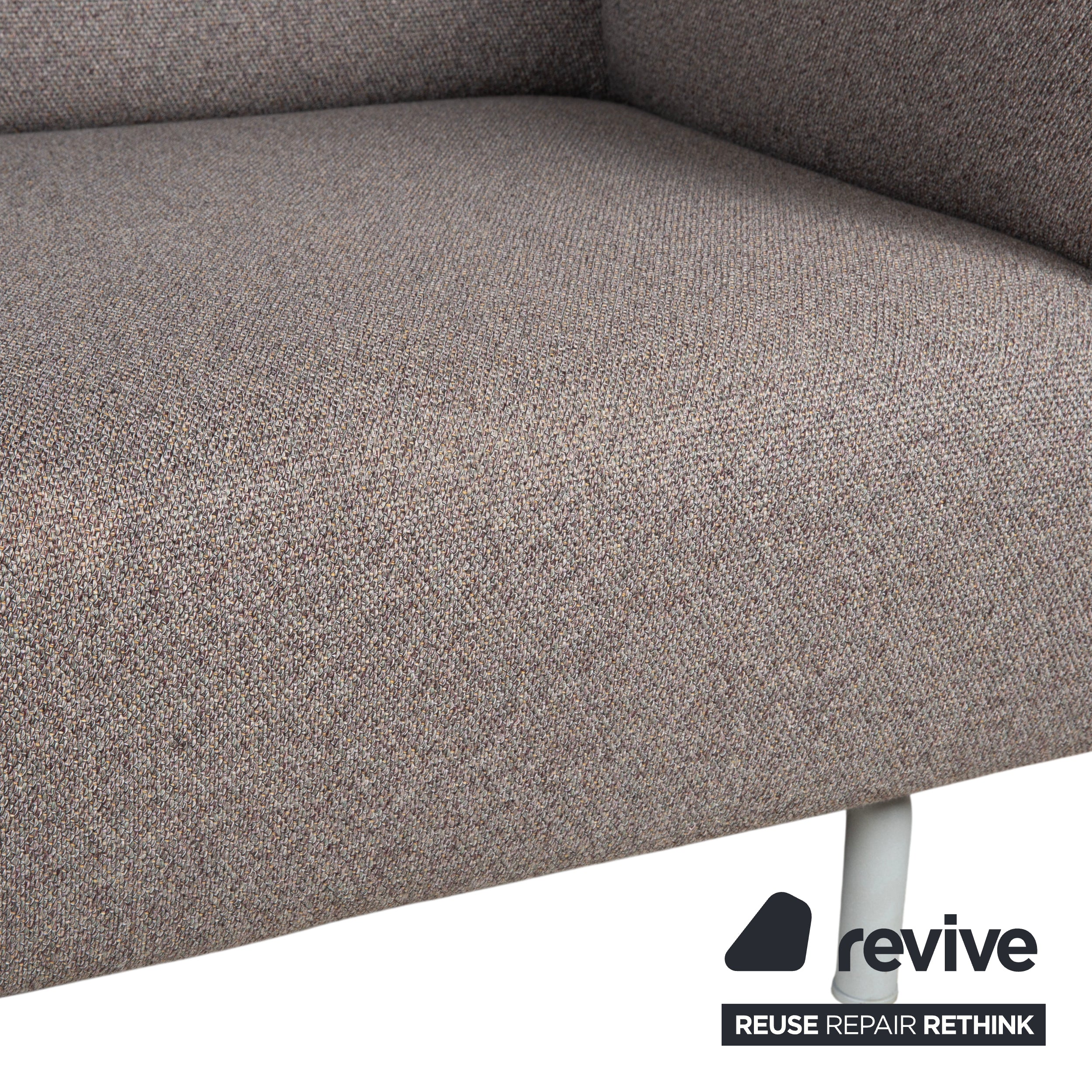 Cassina Met 250 Stoff Zweisitzer Grau Beige Sofa Couch