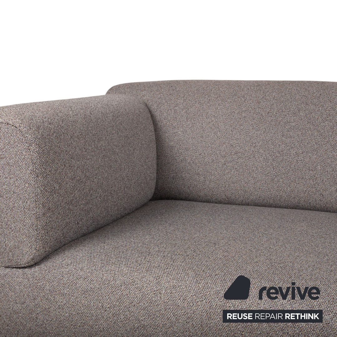 Cassina Met 250 Fabric Two-Seater Grey Beige Sofa Couch