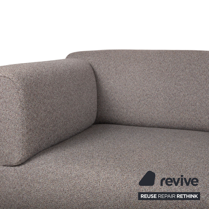 Cassina Met 250 Fabric Two-Seater Grey Beige Sofa Couch