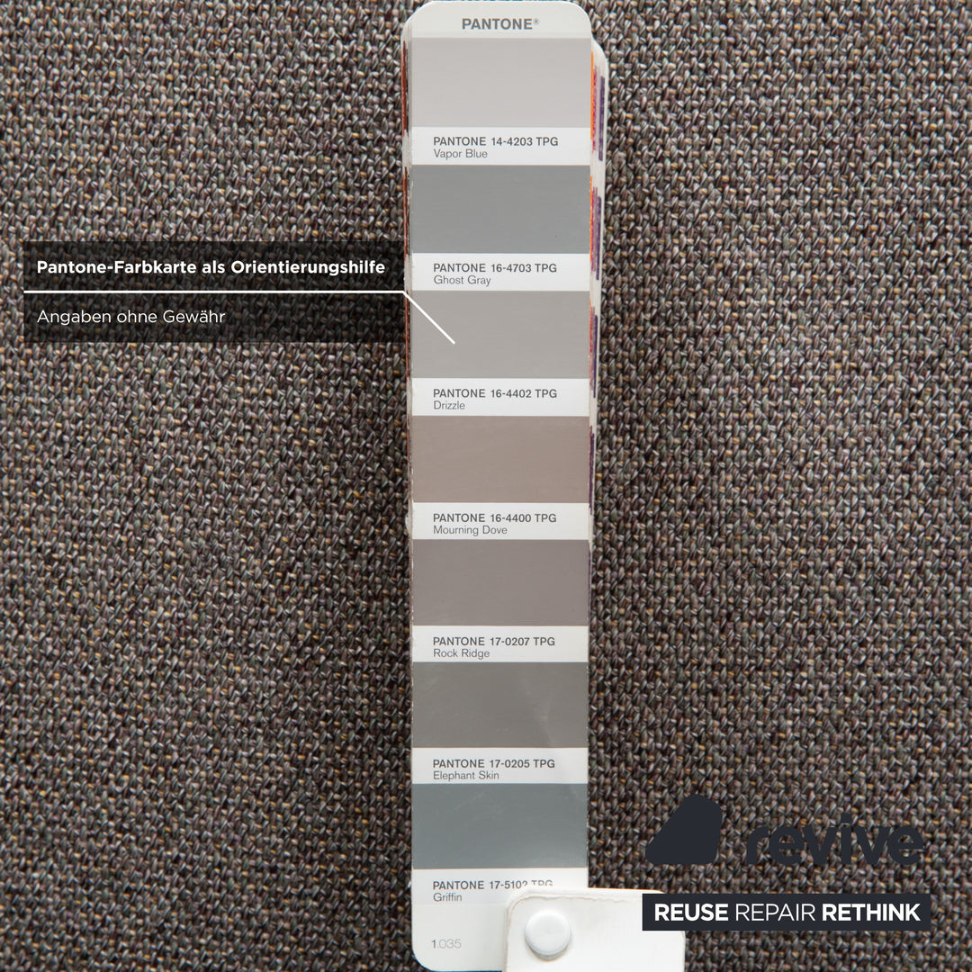 Canapé deux places Cassina Met 250 en tissu gris beige