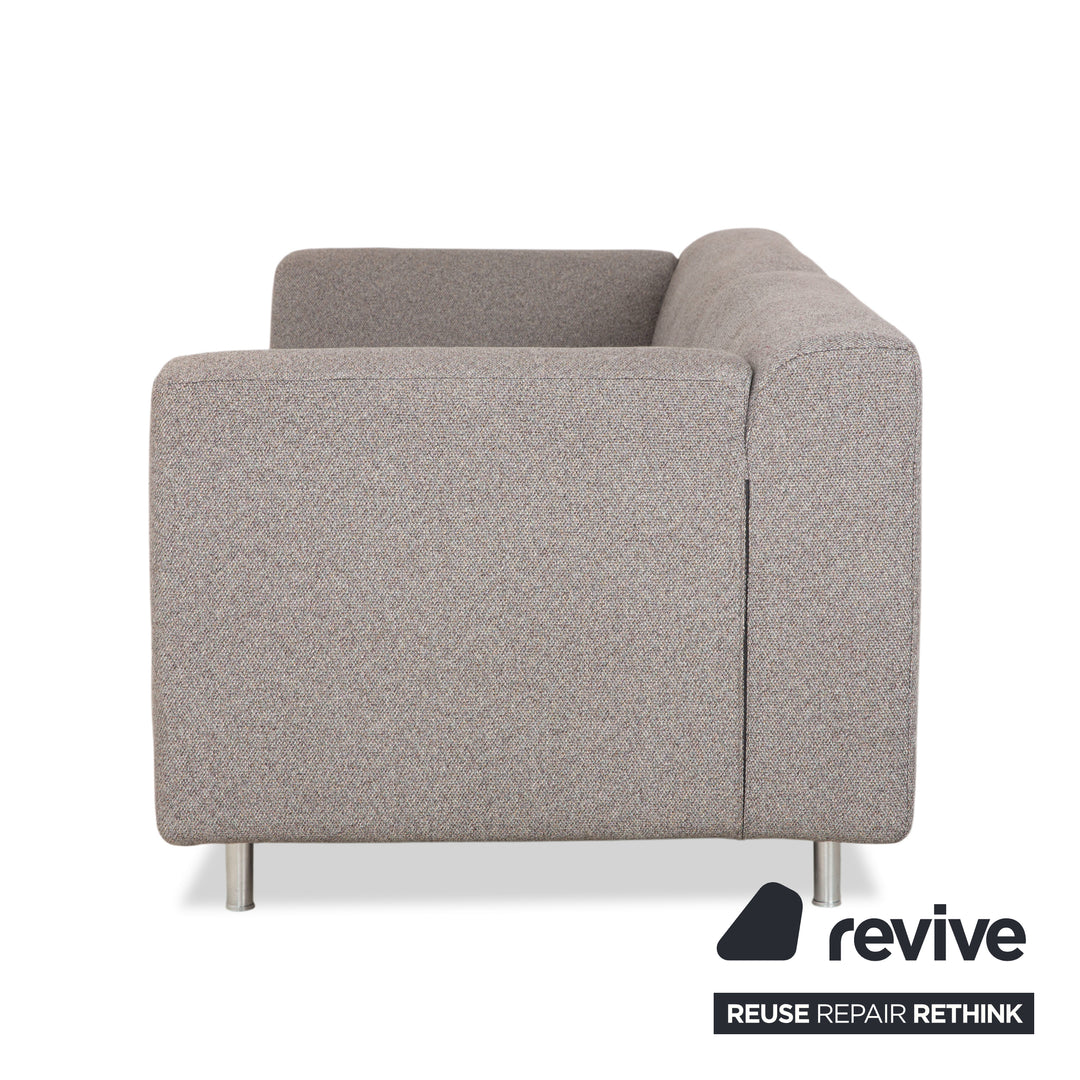 Canapé deux places Cassina Met 250 en tissu gris beige