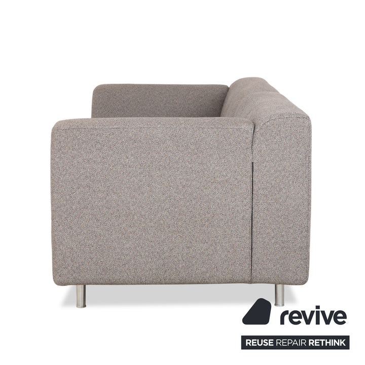 Canapé deux places Cassina Met 250 en tissu gris beige