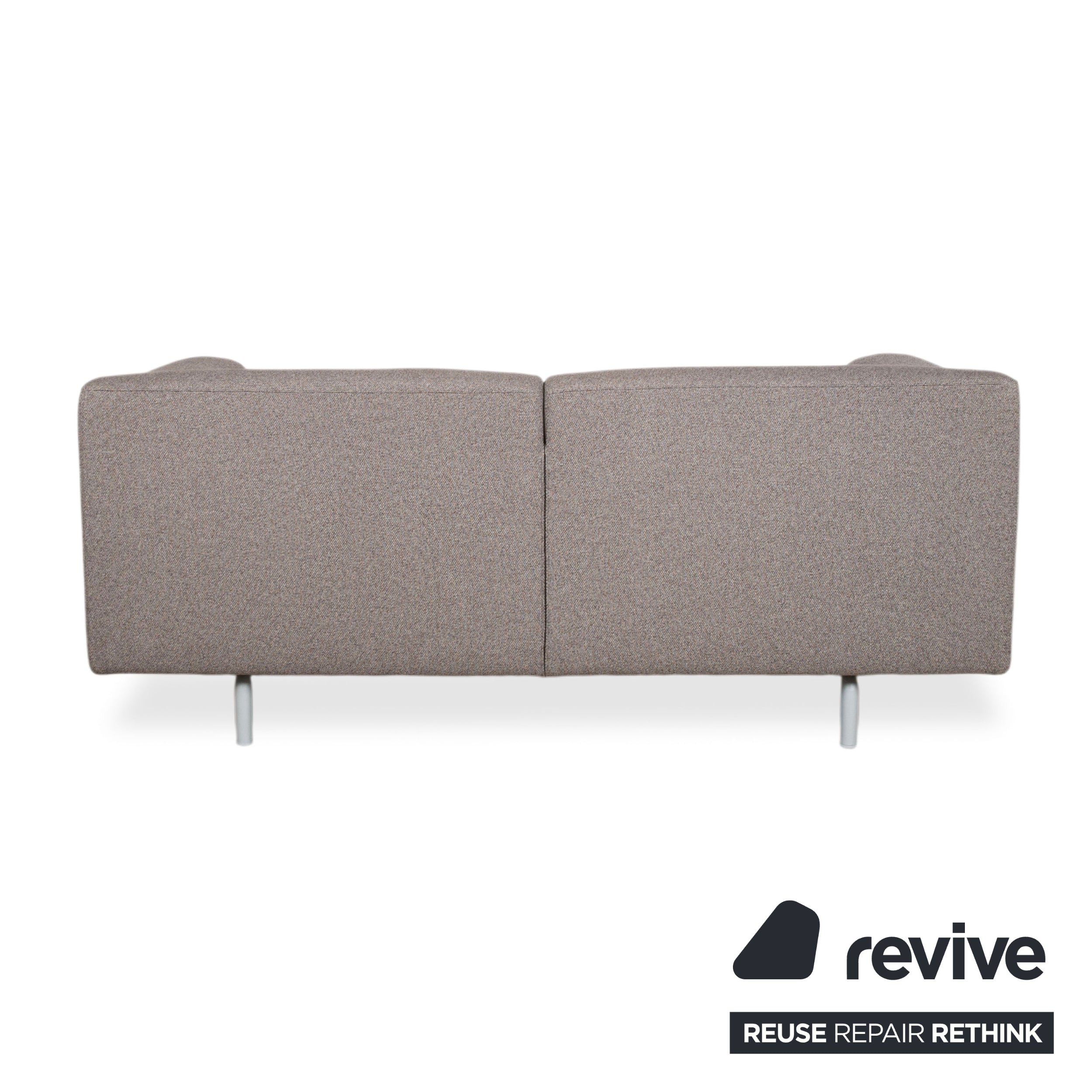 Cassina Met 250 Stoff Zweisitzer Grau Beige Sofa Couch