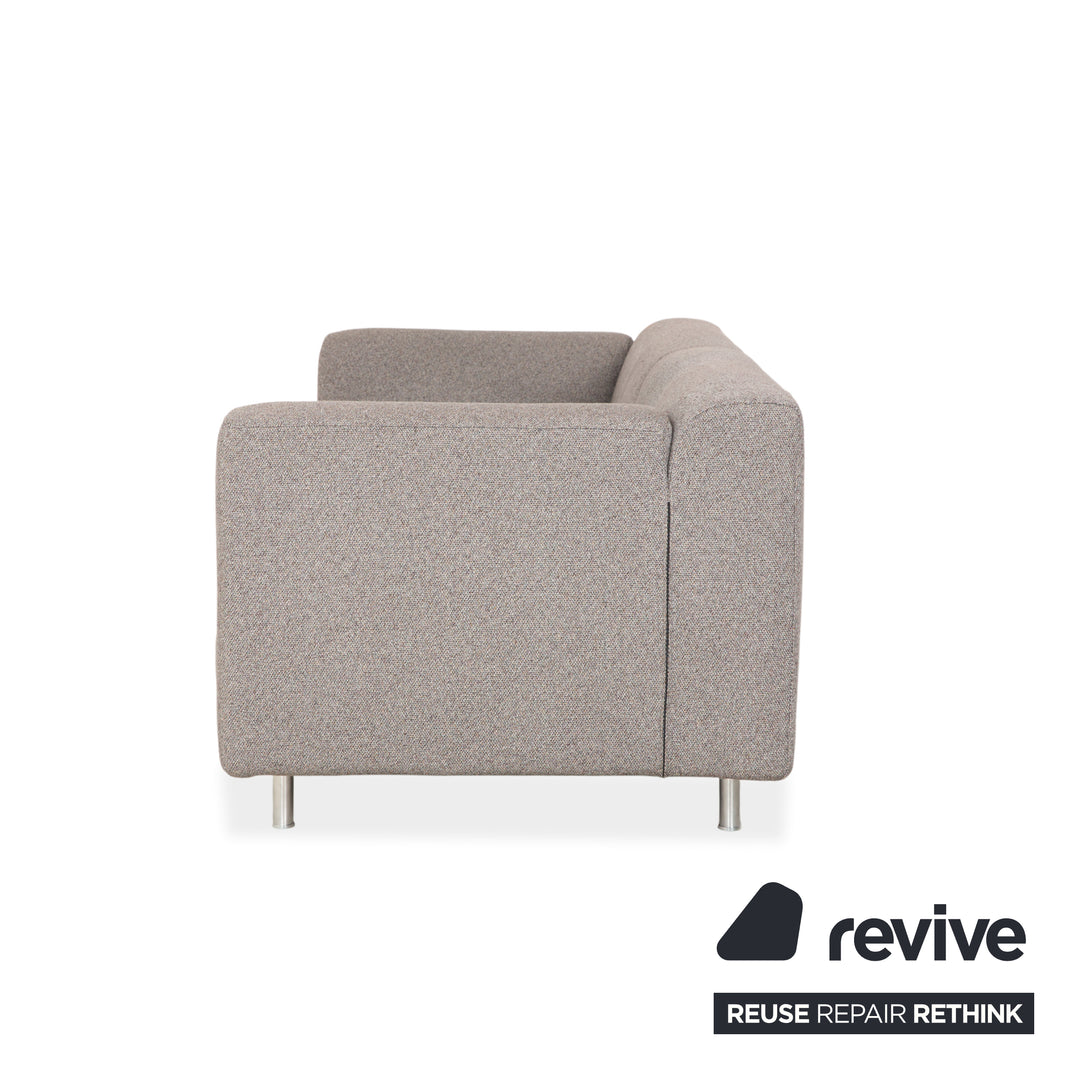 Canapé deux places Cassina Met 250 en tissu gris beige