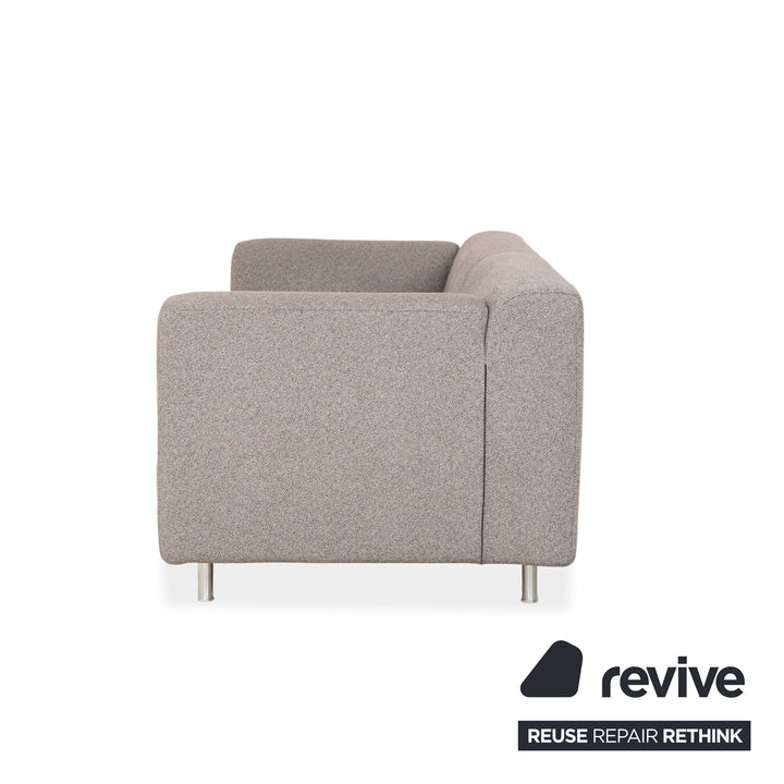 Canapé deux places Cassina Met 250 en tissu gris beige