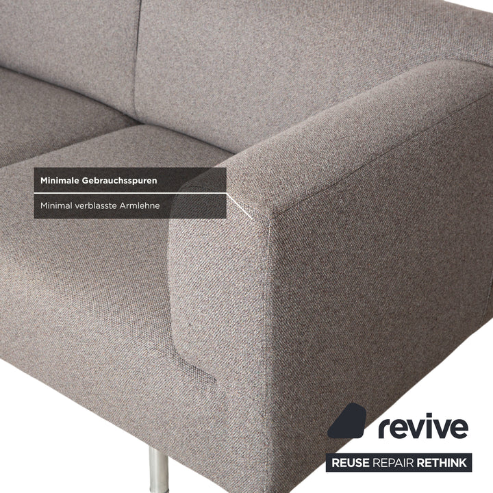 Canapé deux places Cassina Met 250 en tissu gris beige