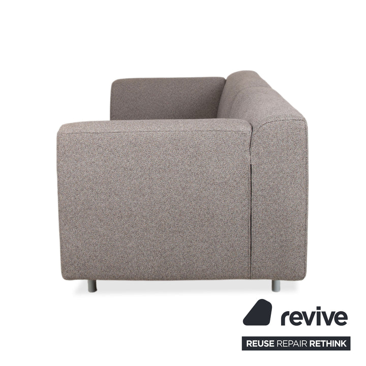 Cassina Met 250 Fabric Two-Seater Grey Beige Sofa Couch