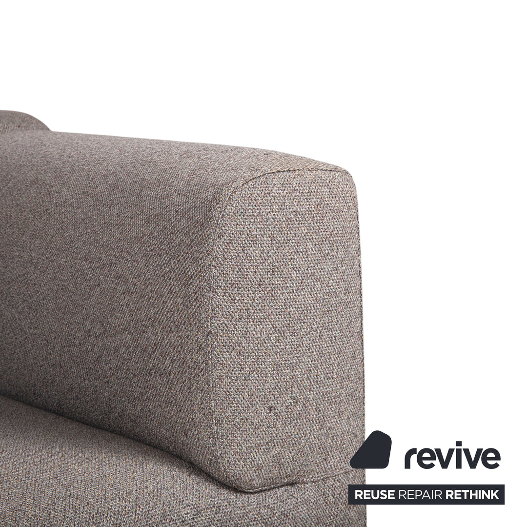 Cassina Met 250 Fabric Two-Seater Grey Beige Sofa Couch