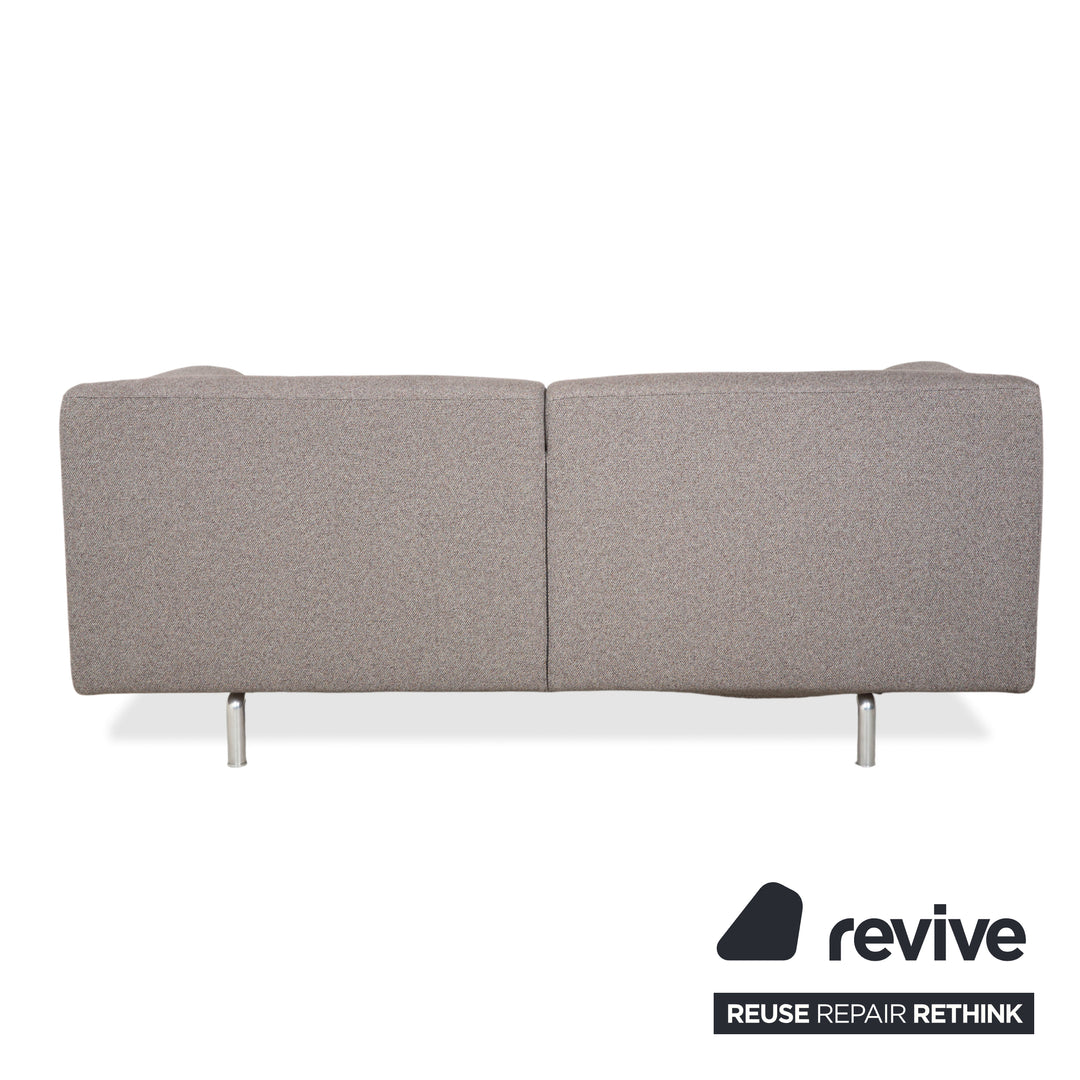 Canapé deux places Cassina Met 250 en tissu gris beige