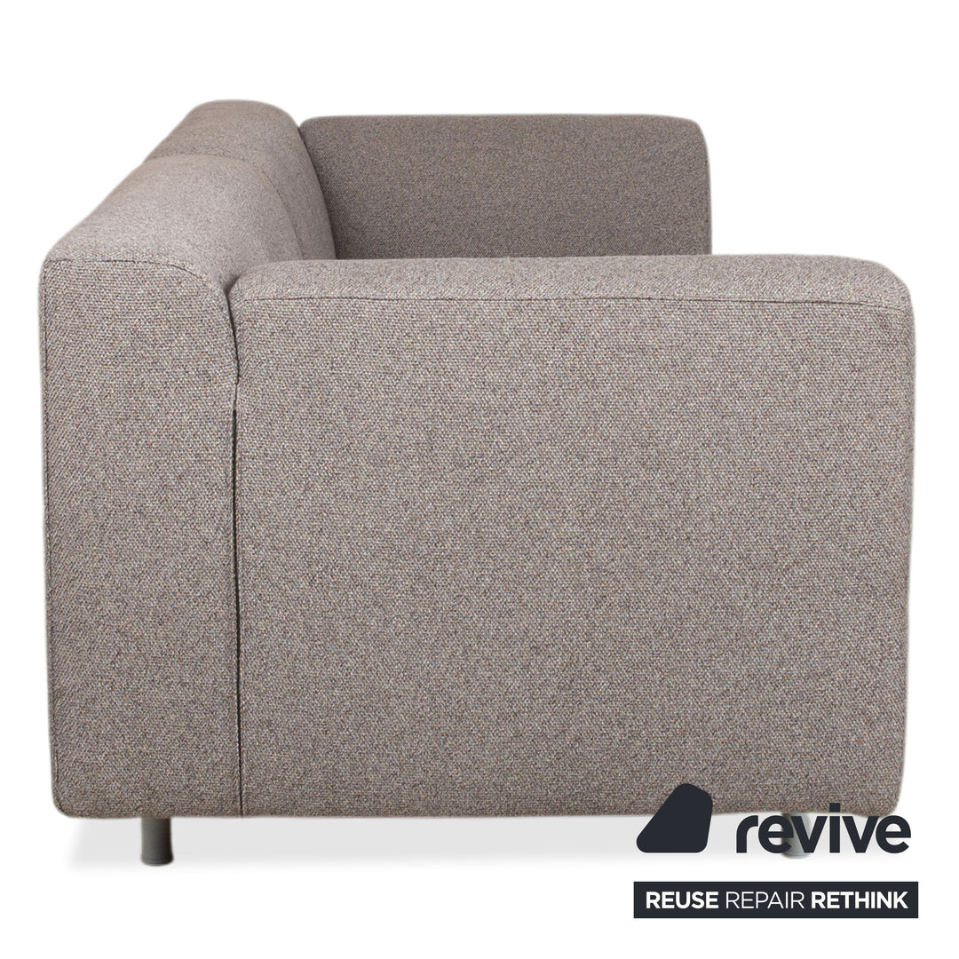 Cassina Met 250 Fabric Two-Seater Grey Beige Sofa Couch