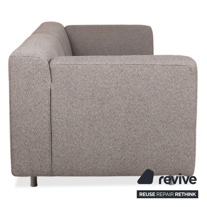 Cassina Met 250 Fabric Two-Seater Grey Beige Sofa Couch