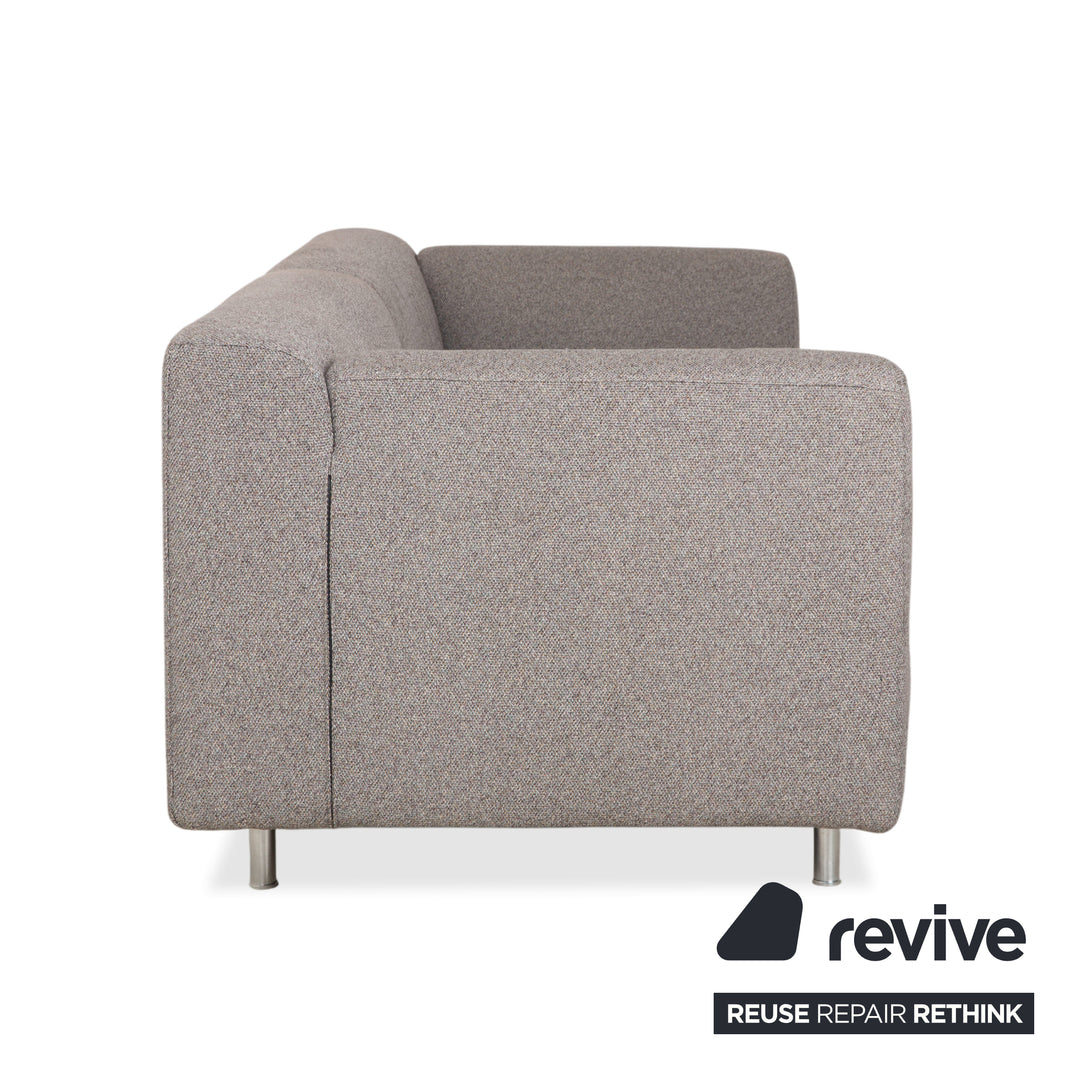 Canapé deux places Cassina Met 250 en tissu gris beige