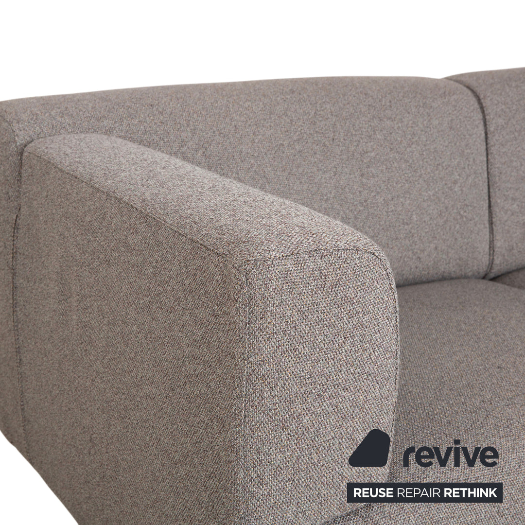 Canapé deux places Cassina Met 250 en tissu gris beige