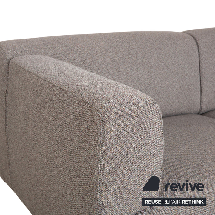 Canapé deux places Cassina Met 250 en tissu gris beige
