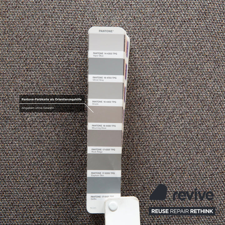 Canapé deux places Cassina Met 250 en tissu gris beige