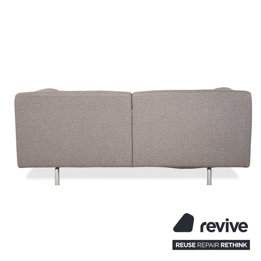 Canapé deux places Cassina Met 250 en tissu gris beige