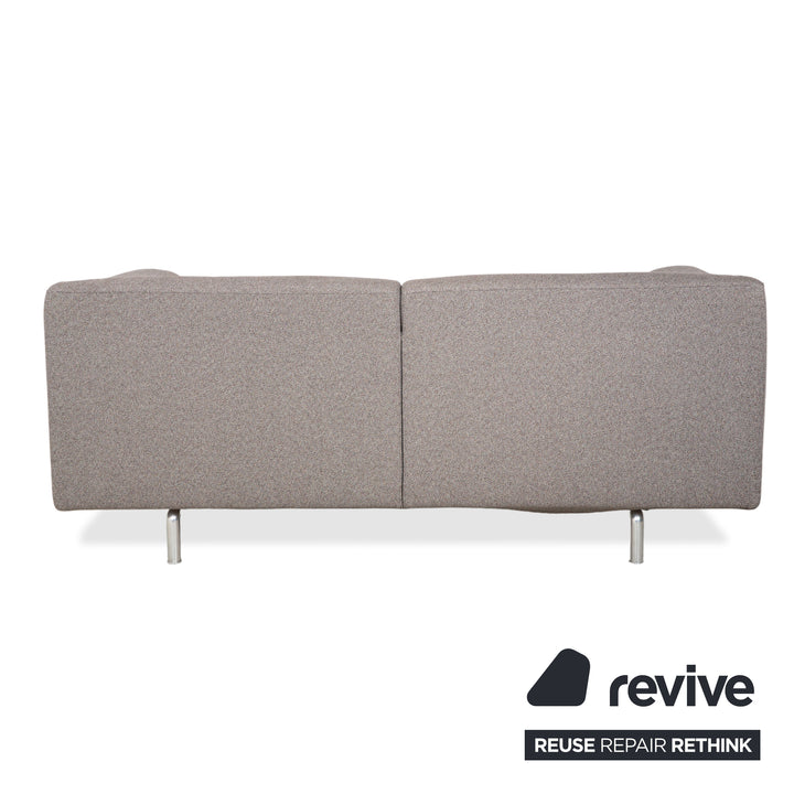 Canapé deux places Cassina Met 250 en tissu gris beige