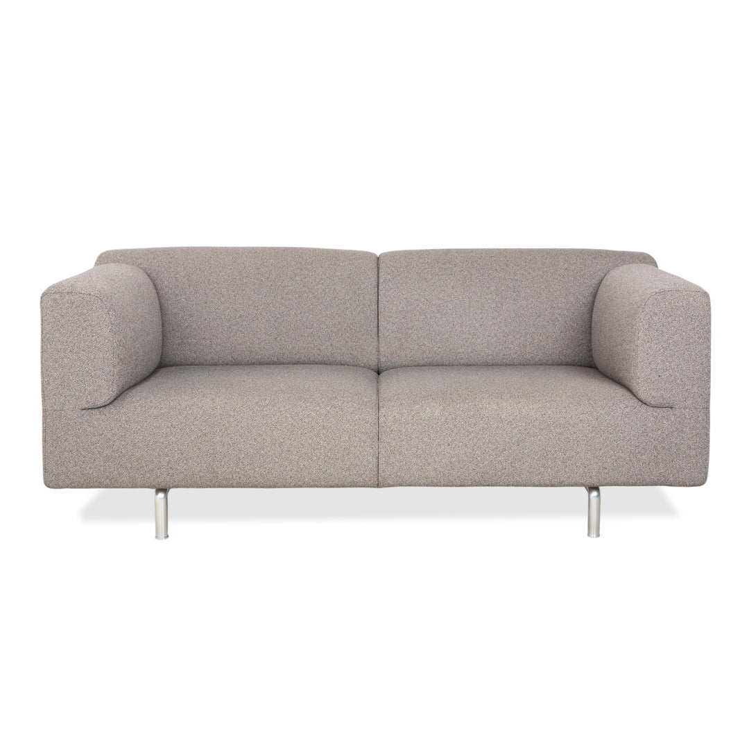 Canapé deux places Cassina Met 250 en tissu gris beige
