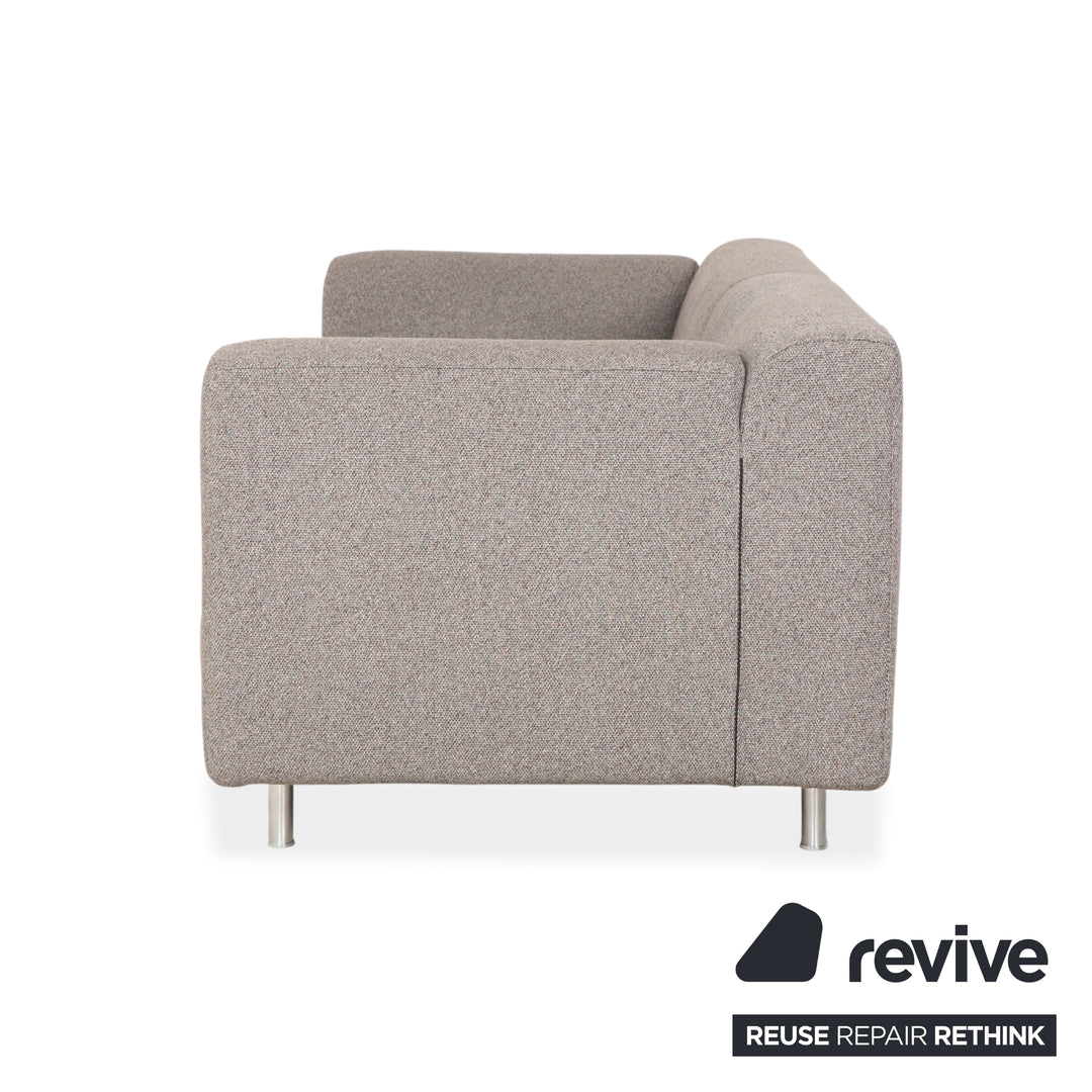 Cassina Met 250 Fabric Two-Seater Grey Sofa Couch