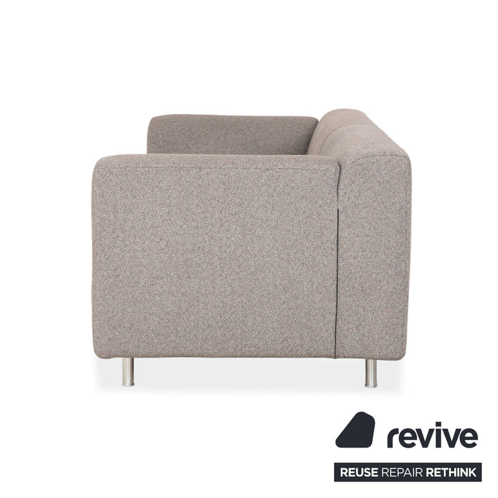 Cassina Met 250 Fabric Two-Seater Grey Sofa Couch