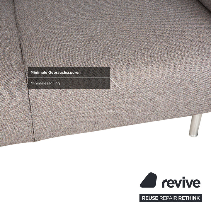 Canapé deux places Cassina Met 250 en tissu gris beige