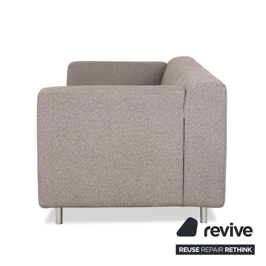 Canapé deux places Cassina Met 250 en tissu gris beige