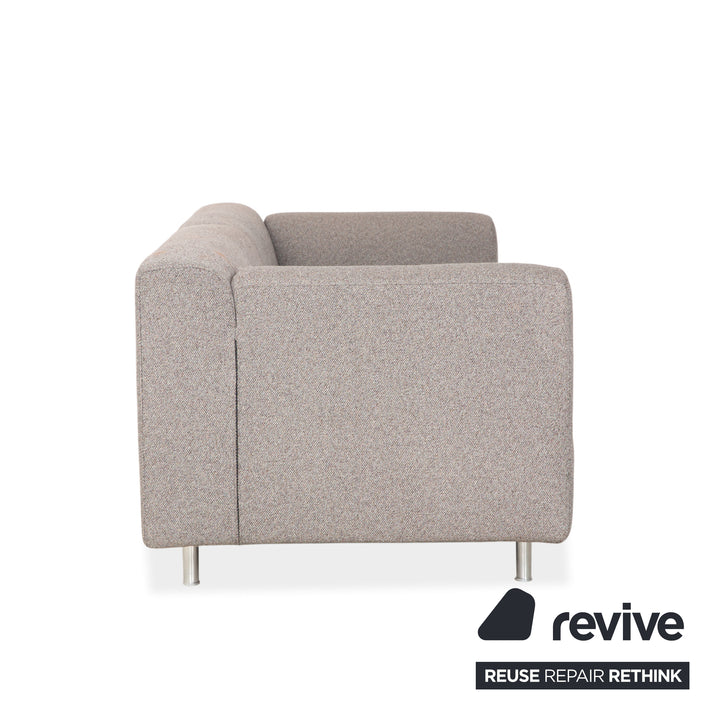 Cassina Met 250 Fabric Two-Seater Grey Sofa Couch