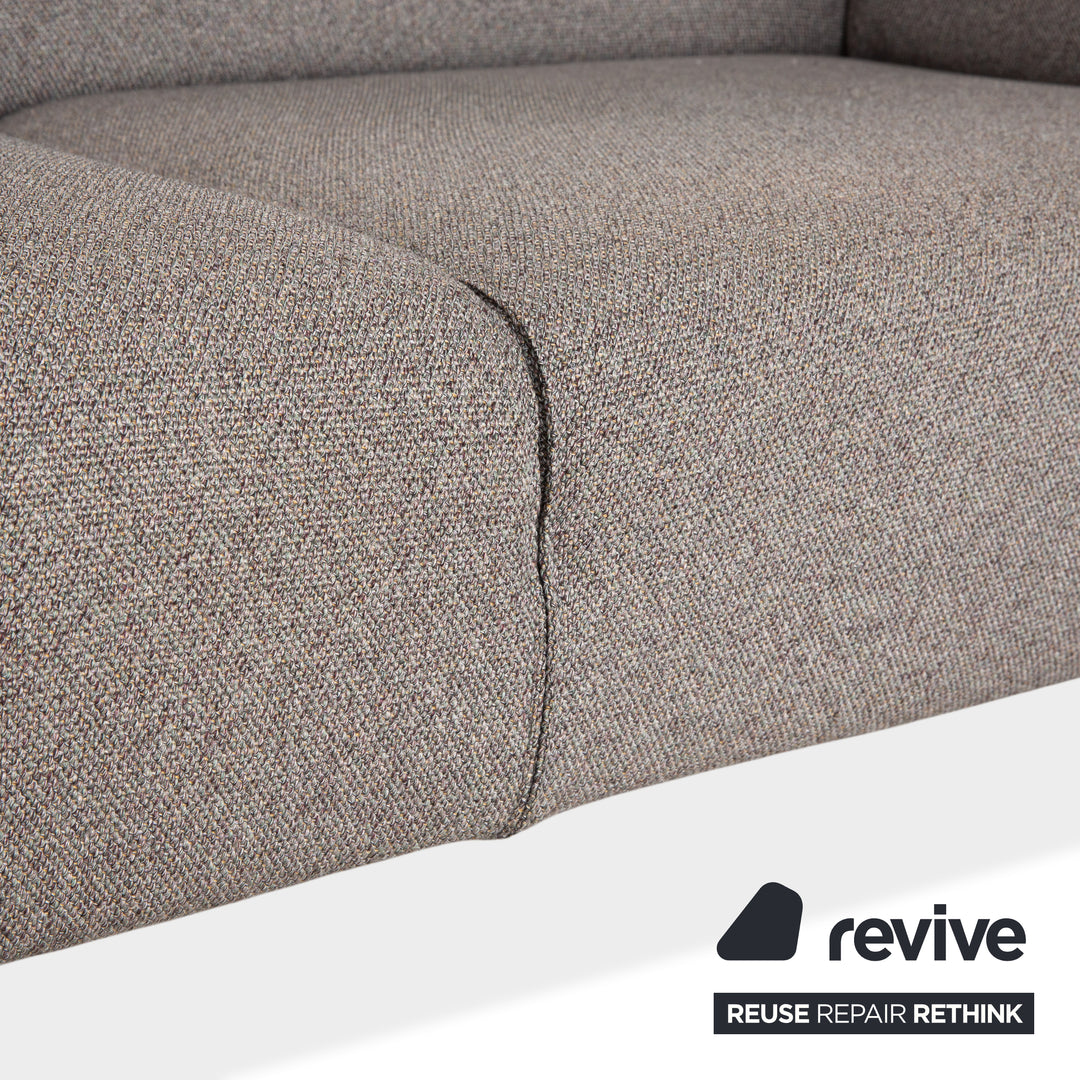 Cassina Met 250 Fabric Two-Seater Grey Sofa Couch