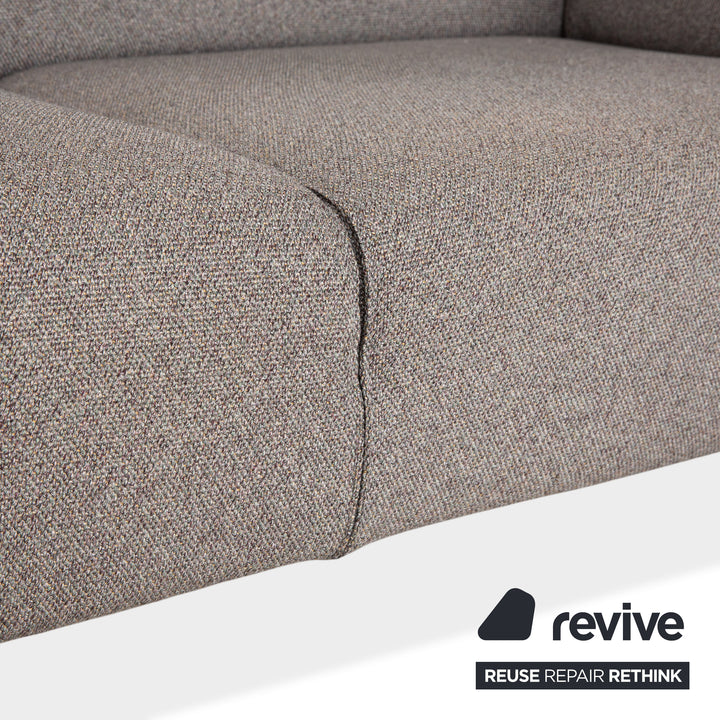 Cassina Met 250 Fabric Two-Seater Grey Sofa Couch
