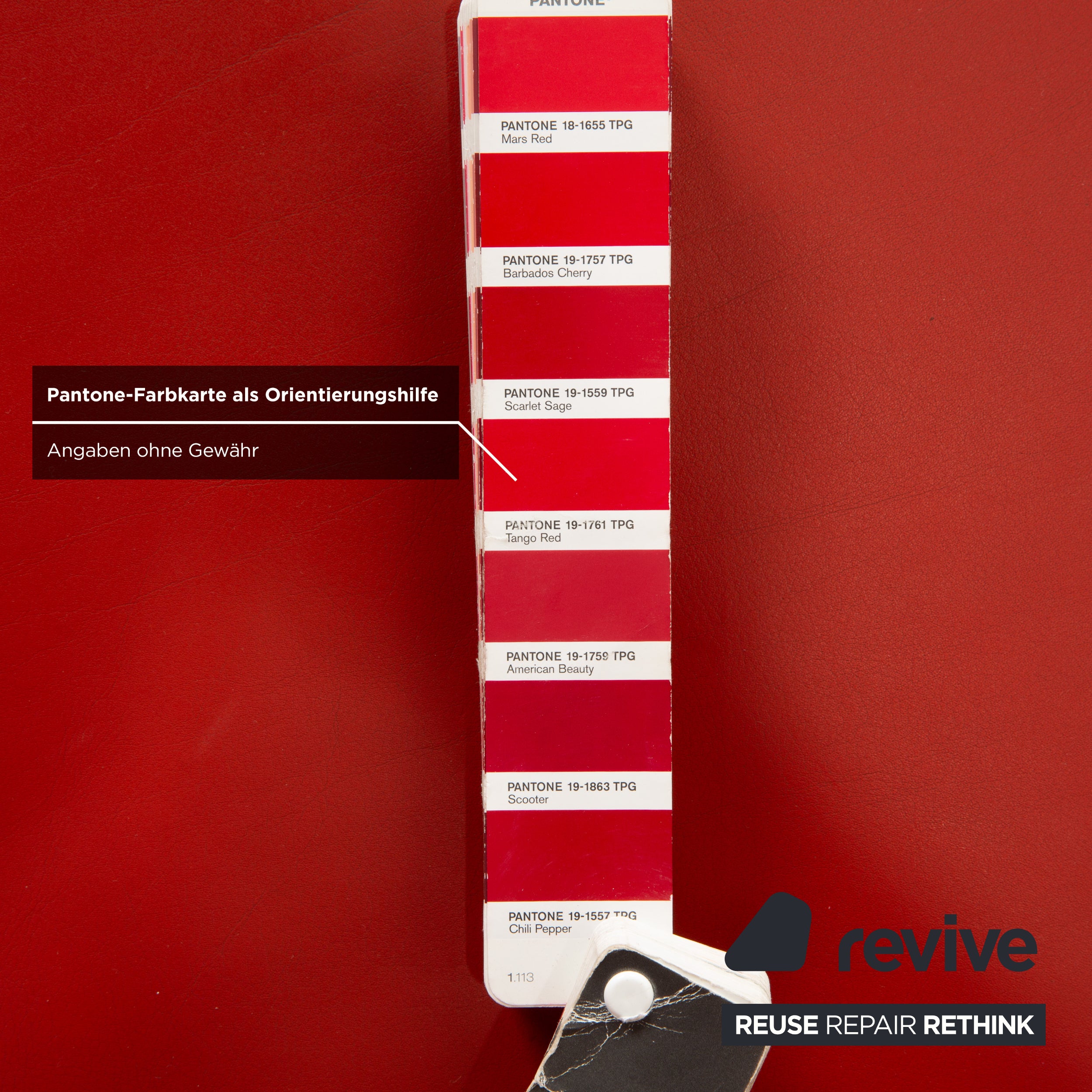 Chaise longue en cuir Cassina Met rouge