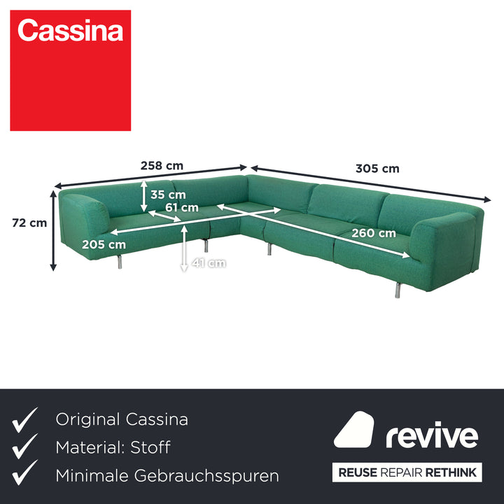 Cassina Met Stoff Ecksofa Türkis Sofa Couch
