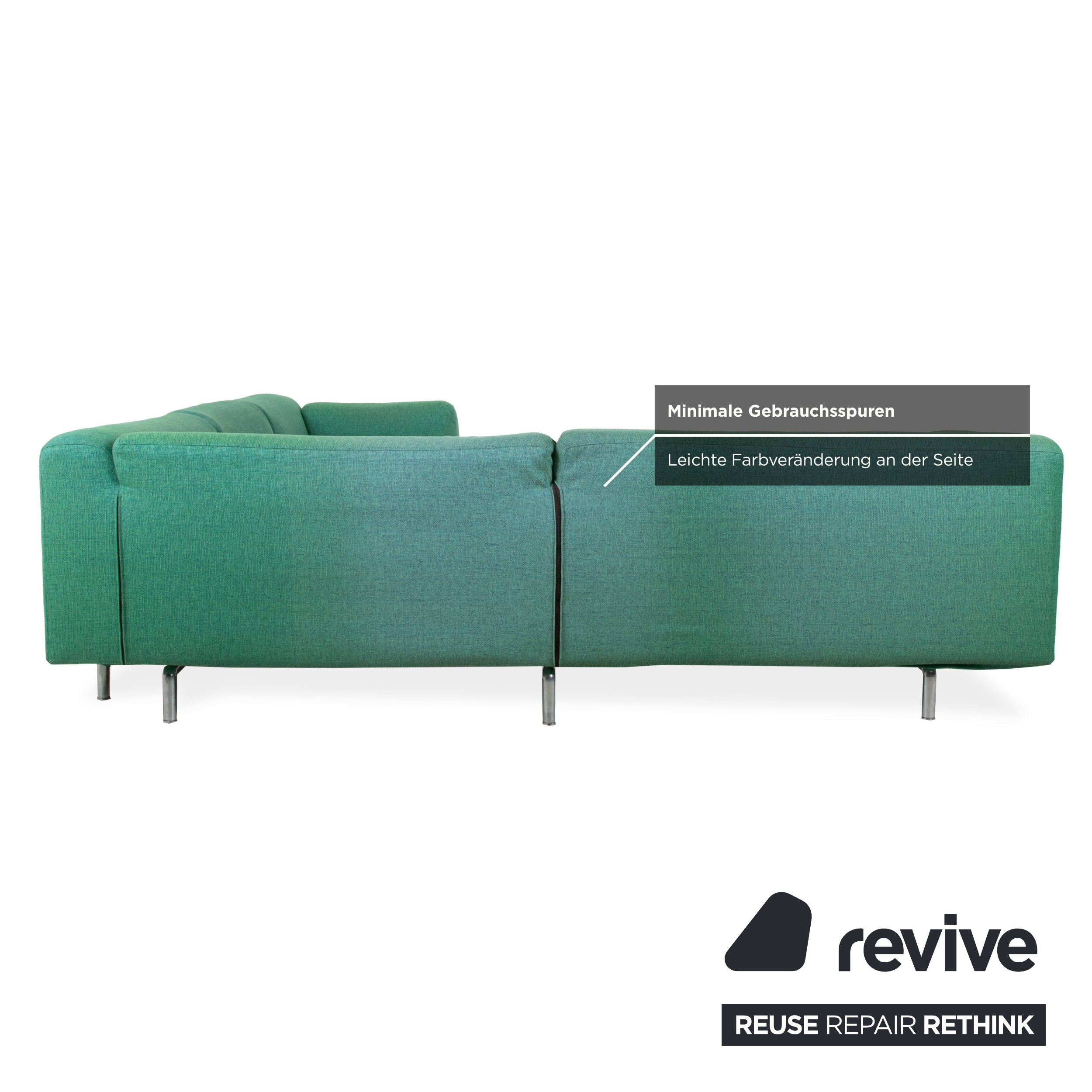 Cassina Met Stoff Ecksofa Türkis Sofa Couch