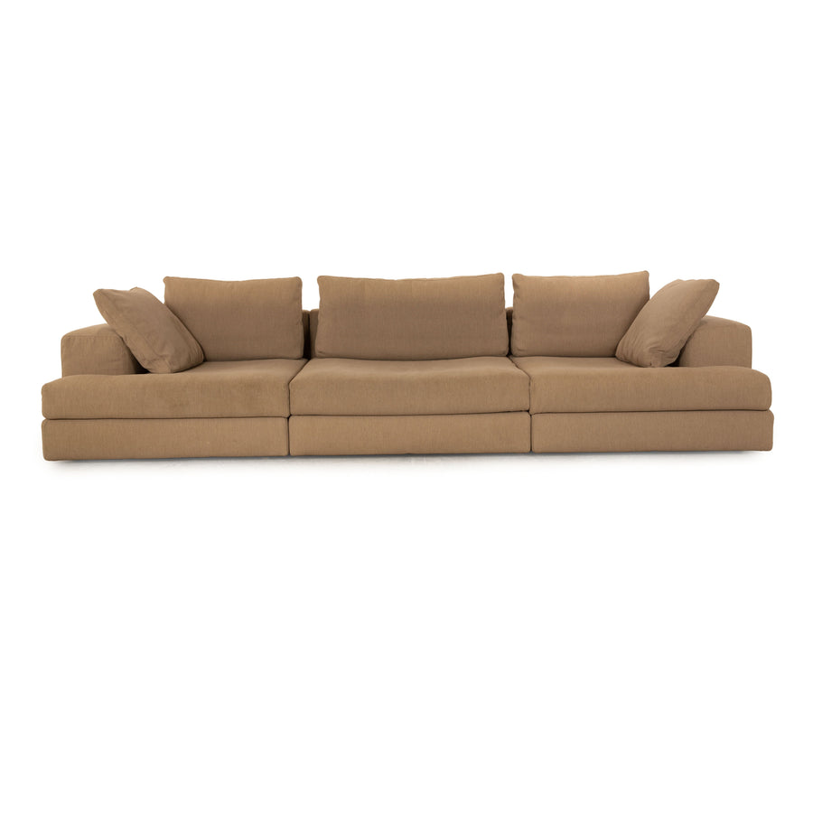 Canapé 3 places Cassina Miloe en tissu beige taupe