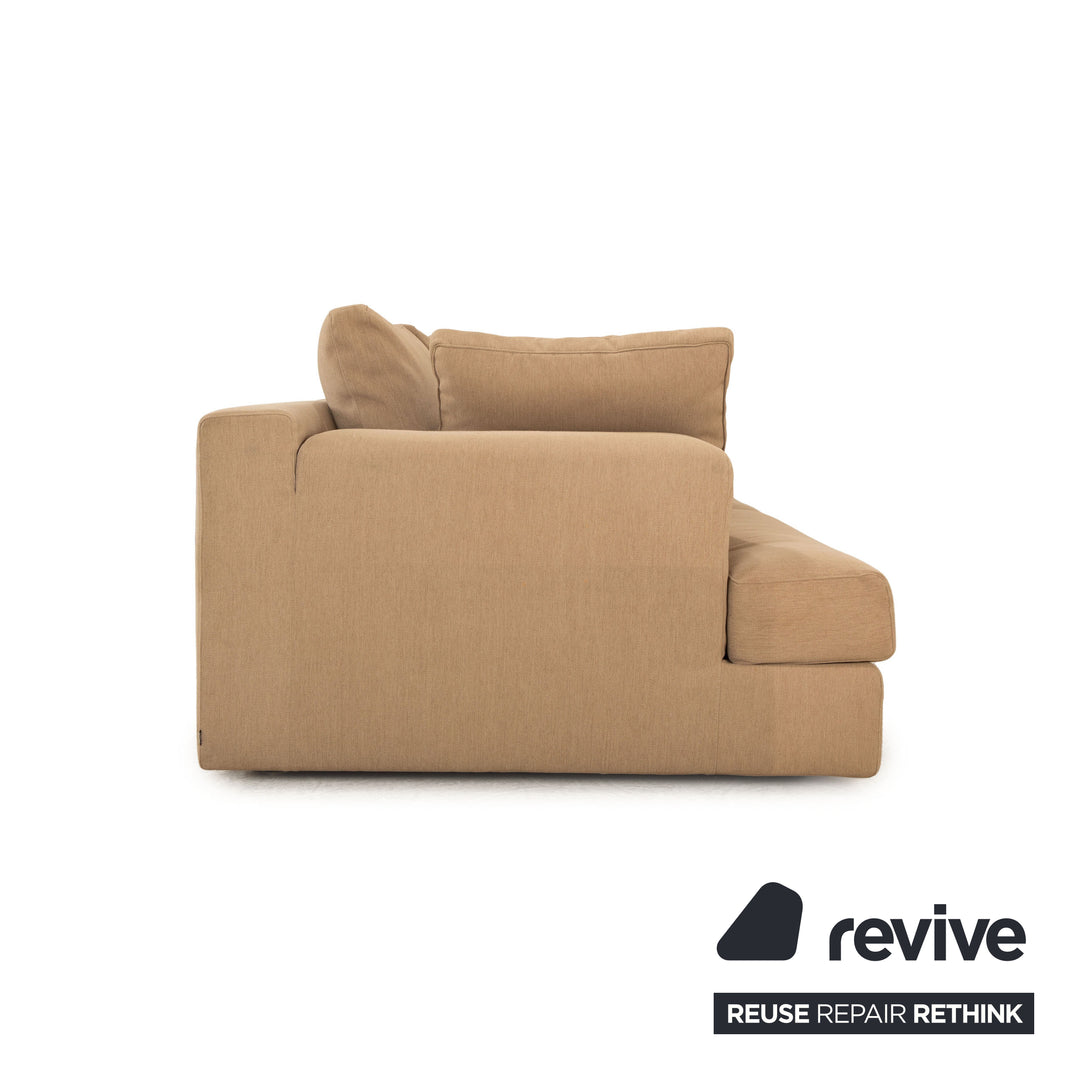 Canapé 3 places Cassina Miloe en tissu beige taupe