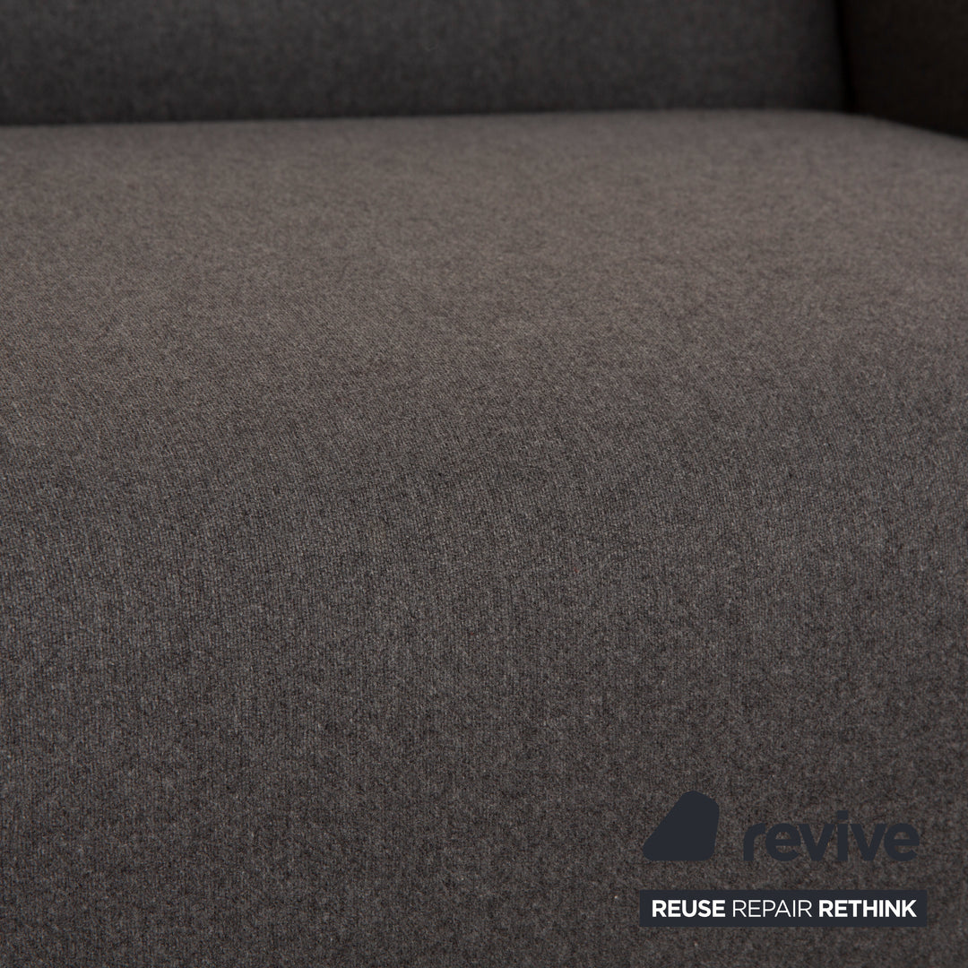 Cassina Nest Fabric Three Seater Grey Sofa Couch