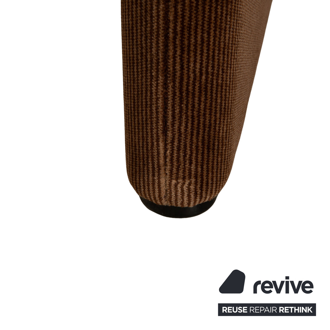 Cassina Stoff Hocker Braun Kastanie