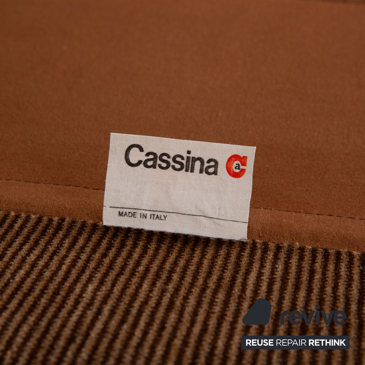 Cassina Stoff Hocker Braun Kastanie