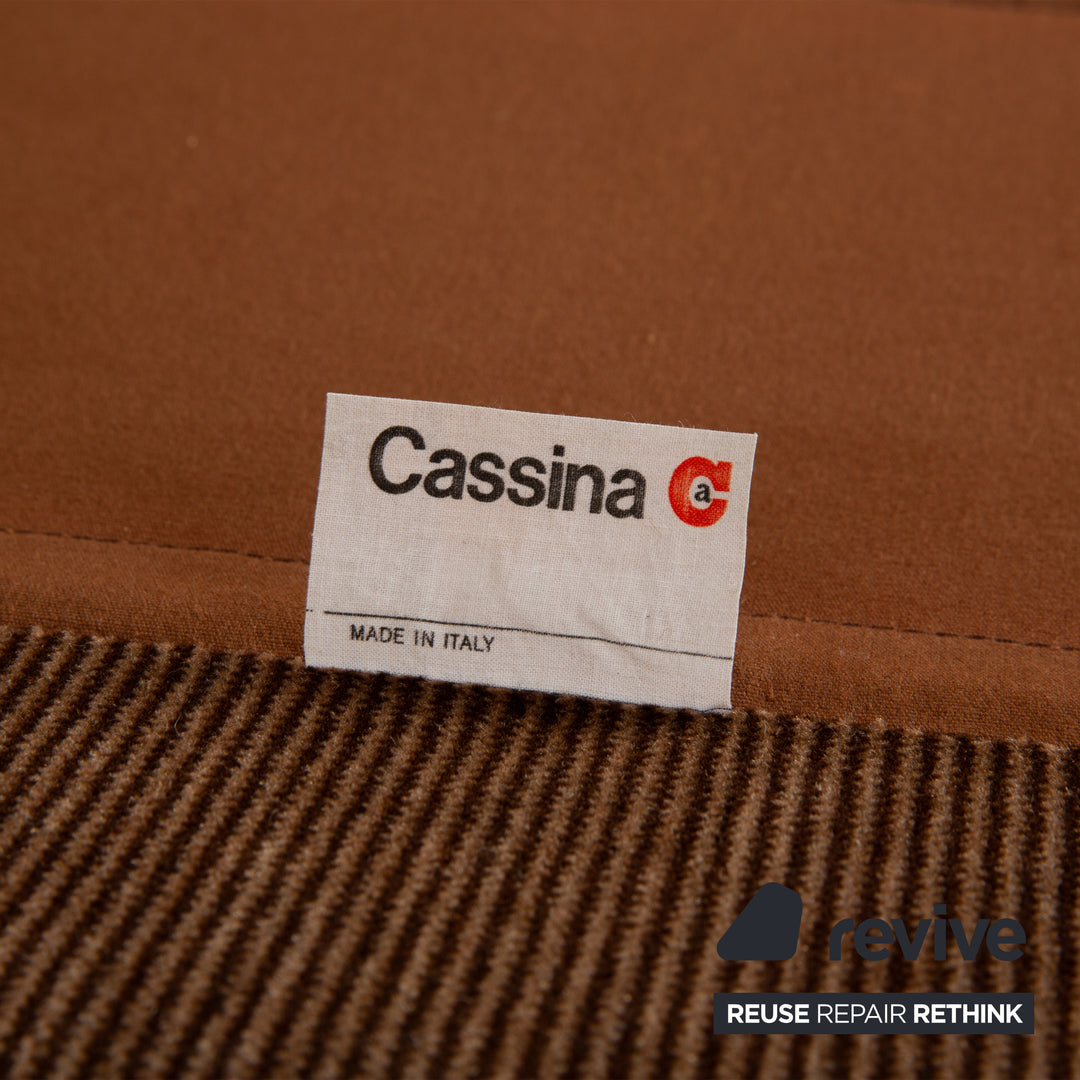 Cassina Stoff Hocker Braun Kastanie