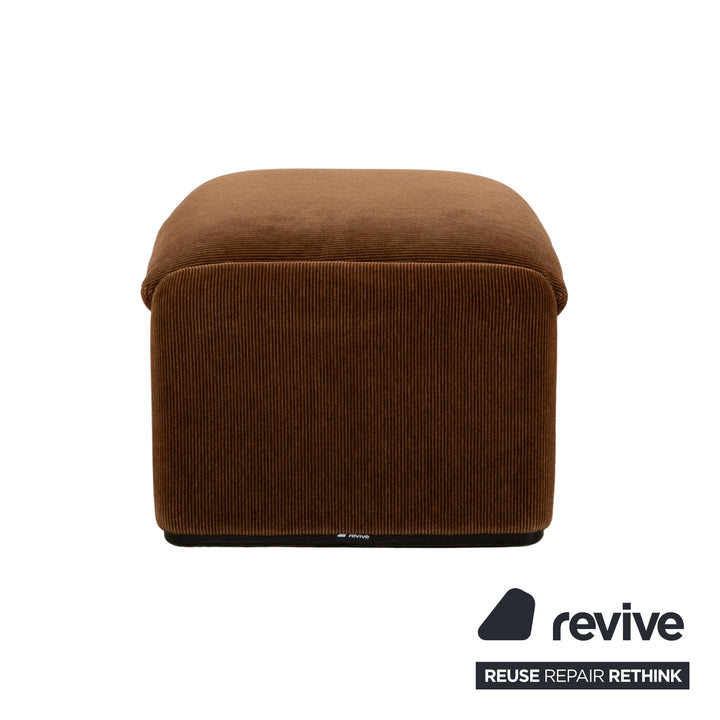 Cassina Stoff Hocker Braun Kastanie