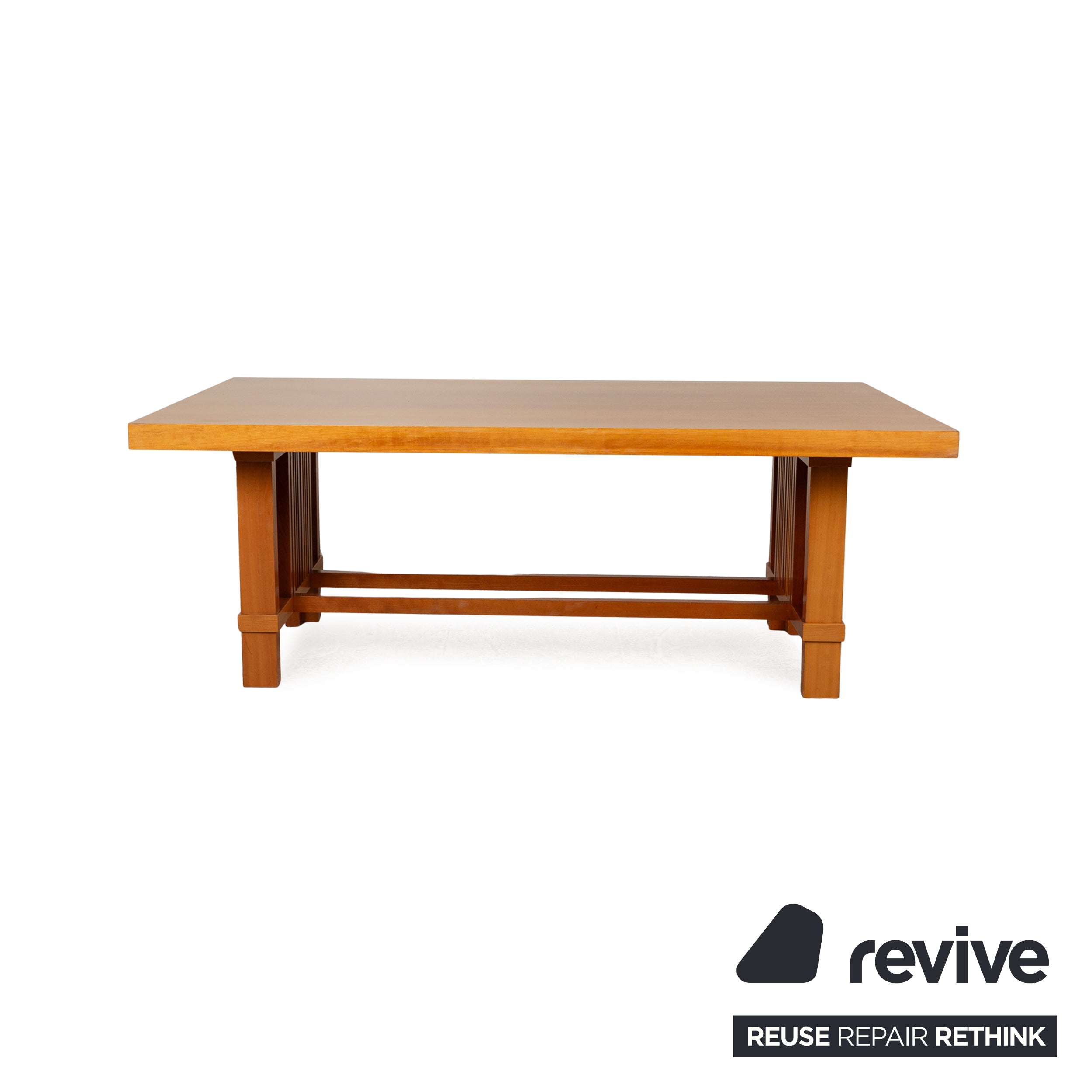 Cassina Taliesin Wooden Dining Table Brown Cherry Wood by Frank Llyod Wright