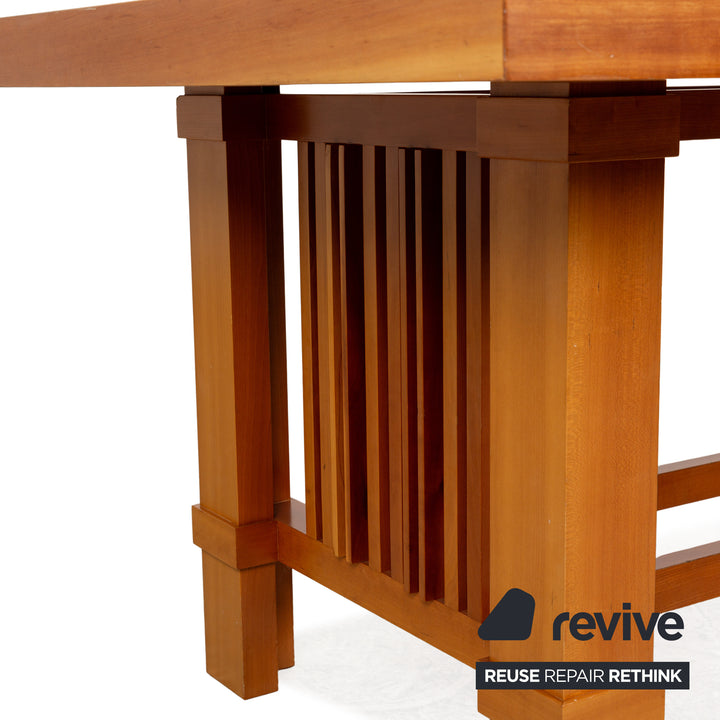 Cassina Taliesin Holz Tisch Garnitur Braun Kirschholz by Frank Llyod Wright 2x Esstisch